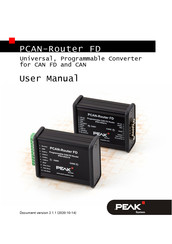 Peak PCAN-Router FD User Manual