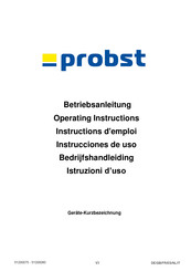 Probst STS-33 Operating Instructions Manual