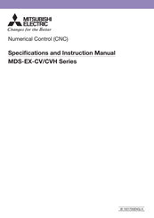 Mitsubishi Electric MDS-EX-CV Series Specifications And Instruction Manual