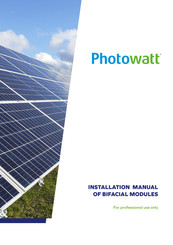 PHOTOWATT PW72HT-CB-XF Manual