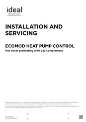 Ideal Heating ECOMOD HEAT PUMP CONTROL Installation And Servicing