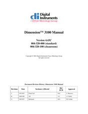Veeco Dimension 3100 Manual