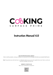 CooKing SURFACE PRIME SVIF-CK 4.0 Instruction Manual