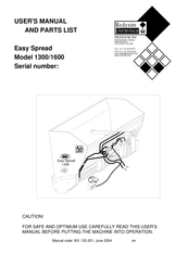 Redexim Easy Spread 1300 Manual