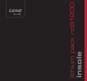 Lenz LITHIUM PACK INSOLE RCB 1200 Manual