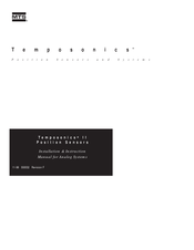 MTS Systems Temposonics II LDT Installation Instructions Manual