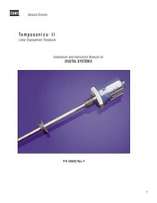 MTS Systems Temposonics II LDT Installation And Instruction Manual