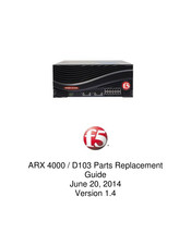 F5 ARX 4000 Parts Replacement Manual