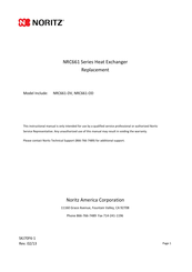 Noritz NRC661 Series Instructional Manual