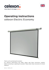 Celexon Electric Economy Operating Instructions Manual