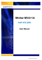 Minitar MVA11A User Manual