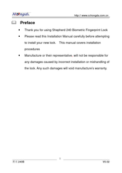 Hongda USA Shepherd 240 Installation Manual