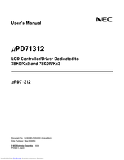 NEC Renesas mPD71312 User Manual