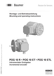 Baumer HUBNER BERLIN POG 10 ET Mounting And Operating Instructions