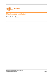 Gallagher MorphoAccess MA Sigma Extreme Installation Manual