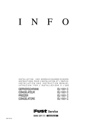 FUST EU 1931 C Installation And Instruction Manual