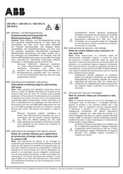 ABB CM-UFS.14 Operating And Installation Instructions