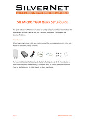 SilverNet MICRO TG60 Quick Setup Manual