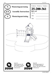 Sove 25-200-361 Assembly Instructions Manual