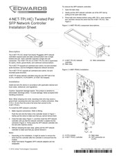 Edwards 4-NET-TP-HC Installation Sheet
