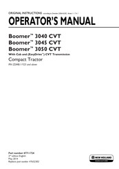 New Holland Boomer 3050 CVT Operator's Manual