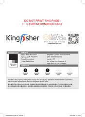 Kingfisher 5059340582436 Manual