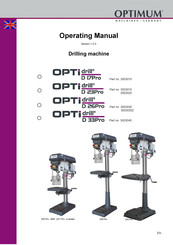 Optimum OPTI drill D 23Pro Operating Manual