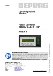 Deprag SZG Controller 6 Operating Manual