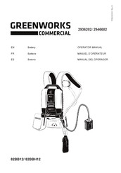 GreenWorks 82BB12 Operator's Manual