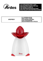 ARDES ARSPRE01 Instructions For Use Manual