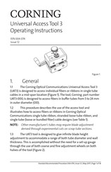CORNING UAT3 Operating Instructions Manual