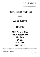 SOLZAIMA TEK System Eco Instruction Manual
