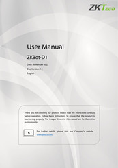 ZKTeco ZKBot-D1 User Manual