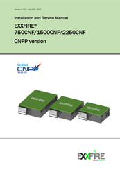 EXXFIRE 1500CNF Installation And Service Manual