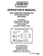 Hwh 600 Series Operator's Manual