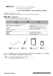 NEC N8105-64 User Manual