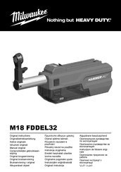 Milwaukee M18 FDDEL32 Original Instructions Manual