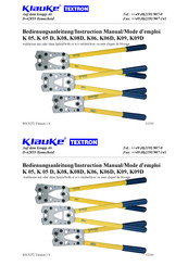 Klauke TEXTRON K09 Instruction Manual