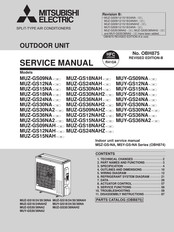 Mitsubishi Electric MUZ-GS09NAHZ Service Manual