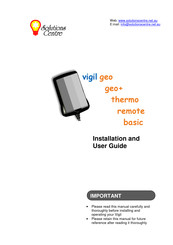 Solutions Centre vigil geo Installation And User Manual