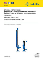Haklift TUNKHATA3548 Original Instructions Manual