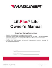 Magliner LiftPlus Lite Owner's Manual