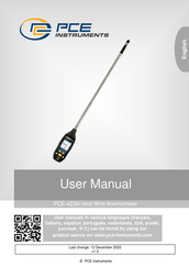 PCE Instruments PCE-423N User Manual