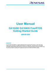 Renesas DA16200 Getting Started Manual