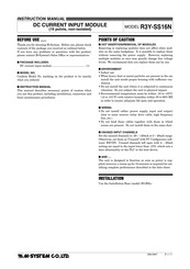 M-System R3Y-SS16N Instruction Manual