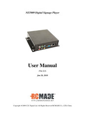 RCMADE NET009 User Manual