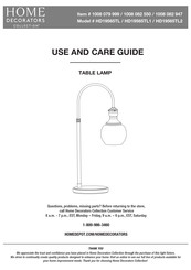 Home Decorators Collection HD19565TL2 Use And Care Manual