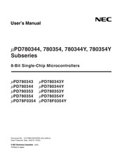 NEC mPD78F0354 User Manual