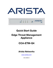 Arista CCA-ETM-Q4 Quick Start Manual