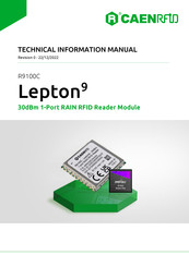 caenrfid Lepton9 R9100C Technical Information Manual
